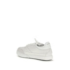 White Calf Leather Bos Taurus Low Top Sneakers