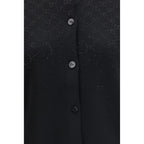 Black Wool Cardigan