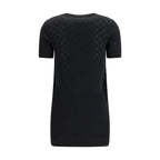 Black Wool Casual Dress