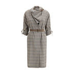 Gray Wool Casual Dress