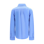 Blue Cotton Dress Shirt
