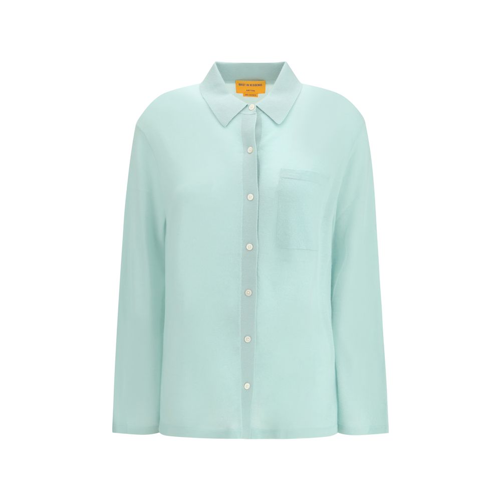 Blue Cashmere Dress Shirt