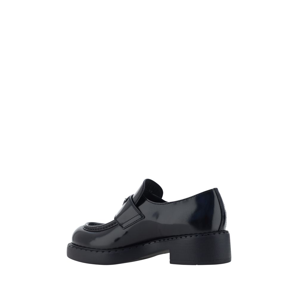 Black Calf Leather Bos Taurus Slip-On Loafers
