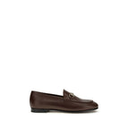 Brown Calf Leather Bos Taurus Slip-On Loafers