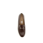 Brown Calf Leather Bos Taurus Slip-On Loafers
