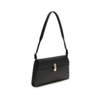 Black Calf Leather Bos Taurus Shoulder Bag