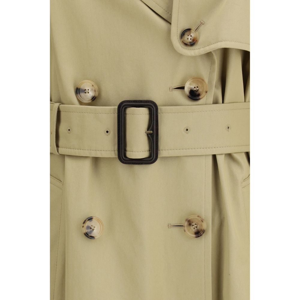 Beige Cotton Trench Coat