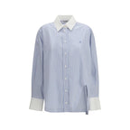 Blue Cotton Pattern Shirt