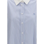 Blue Cotton Pattern Shirt