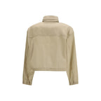 Beige Recycled Polyamide Shell Jacket