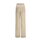 Beige Copper Casual Pants