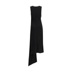 Black Viscose Casual Dress