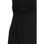 Black Viscose Casual Dress