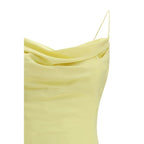 Bicolor Silk Casual Dress