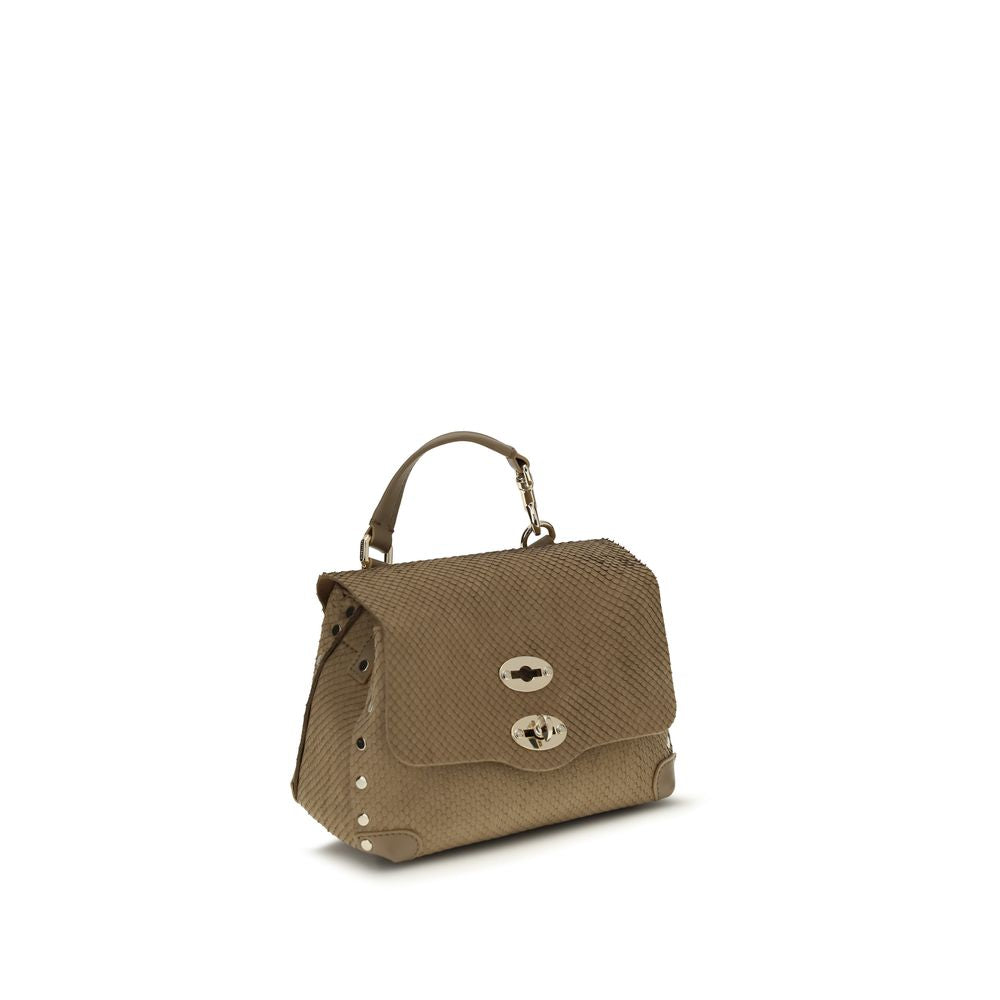 Beige Calf Leather Bos Taurus Handbag
