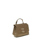 Beige Calf Leather Bos Taurus Handbag