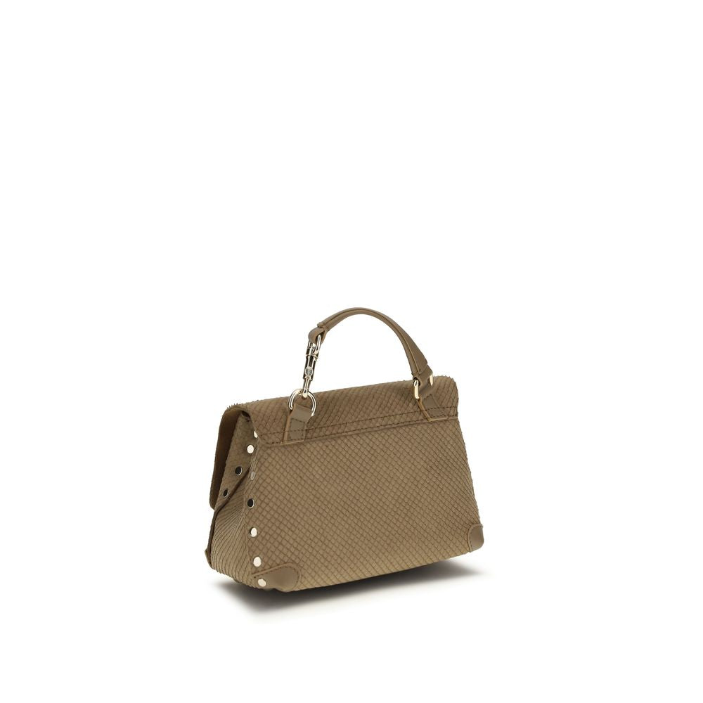 Beige Calf Leather Bos Taurus Handbag