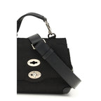 Black Calf Leather Bos Taurus Handbag