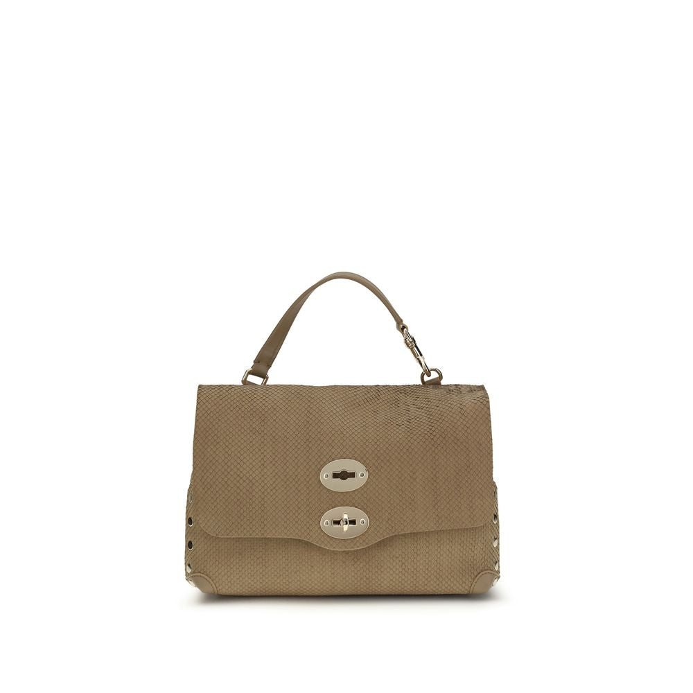 Beige Calf Leather Bos Taurus Handbag