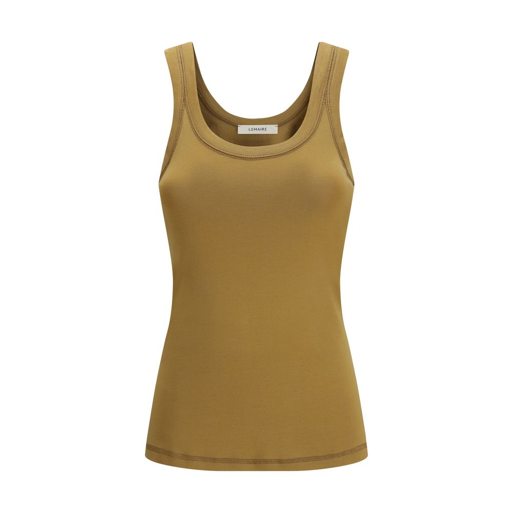 Brown Cotton Tank Tops