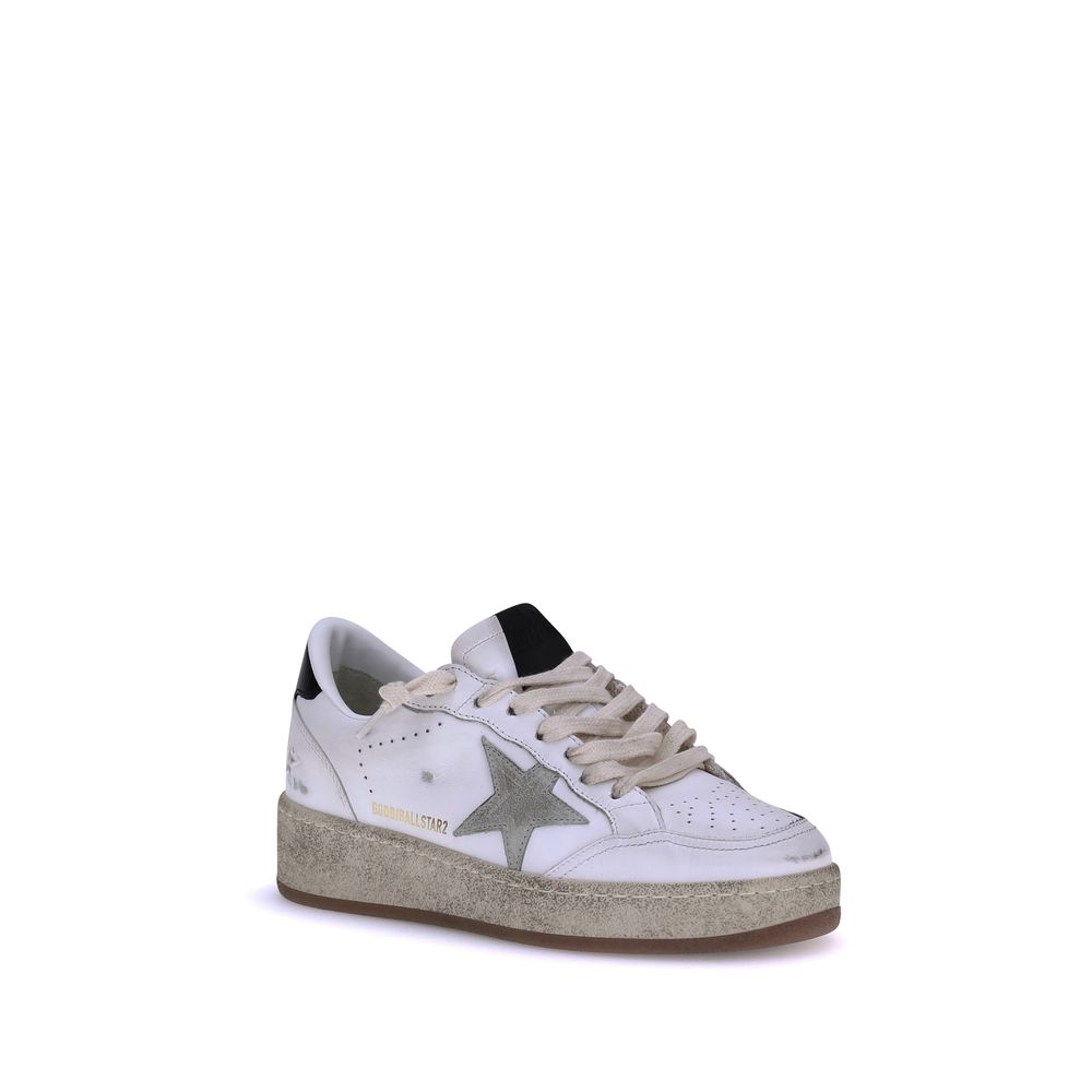White Calf Leather Bos Taurus Low Top Sneakers