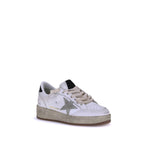 White Calf Leather Bos Taurus Low Top Sneakers