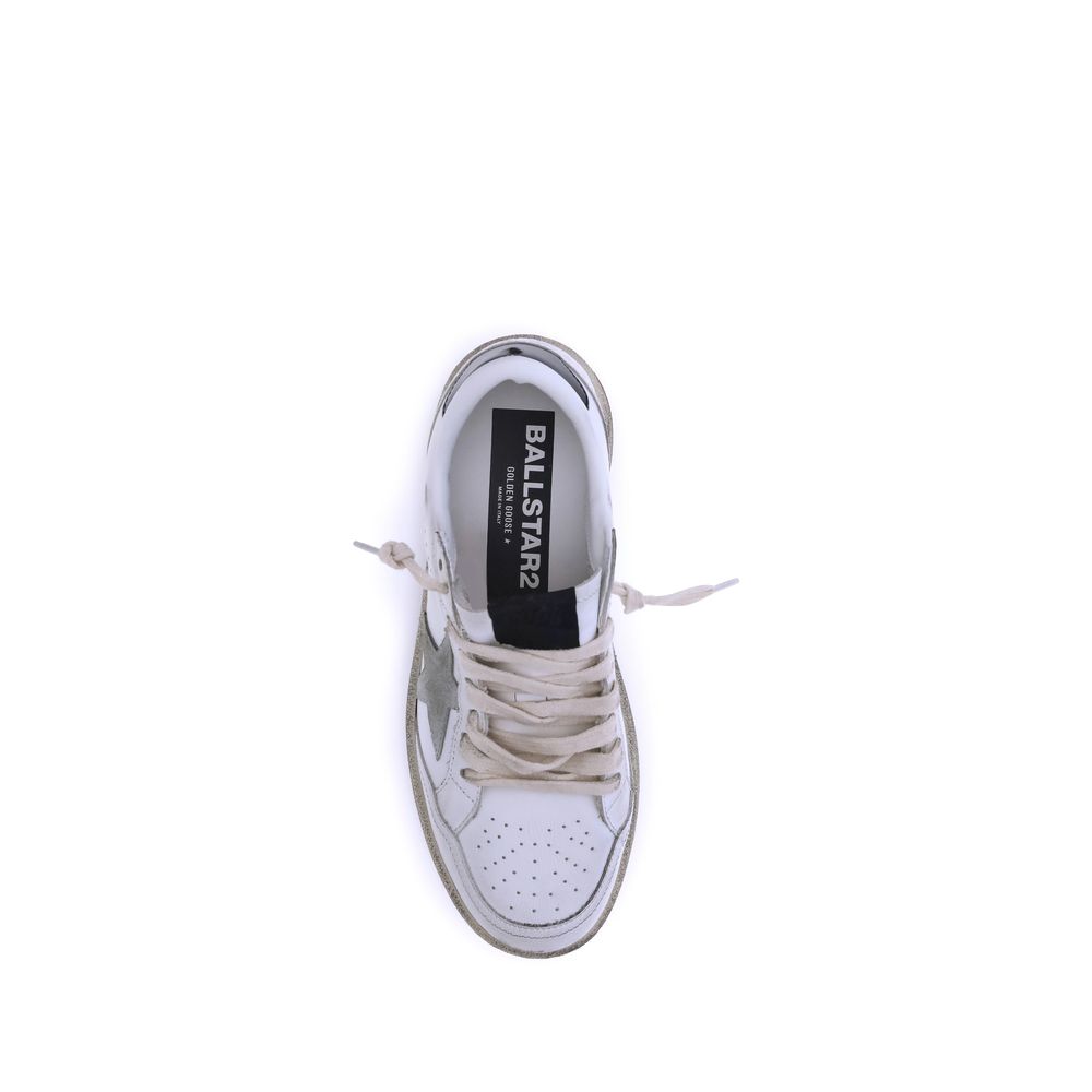 White Calf Leather Bos Taurus Low Top Sneakers