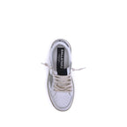 White Calf Leather Bos Taurus Low Top Sneakers