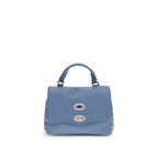 Blue Calf Leather Bos Taurus Shoulder Bag