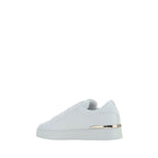 White Leather Low Top Sneakers