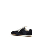 Blue Calf Leather Bos Taurus Low Top Sneakers