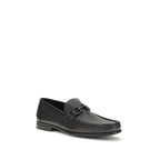 Black Calf Leather Bos Taurus Slip-On Loafers
