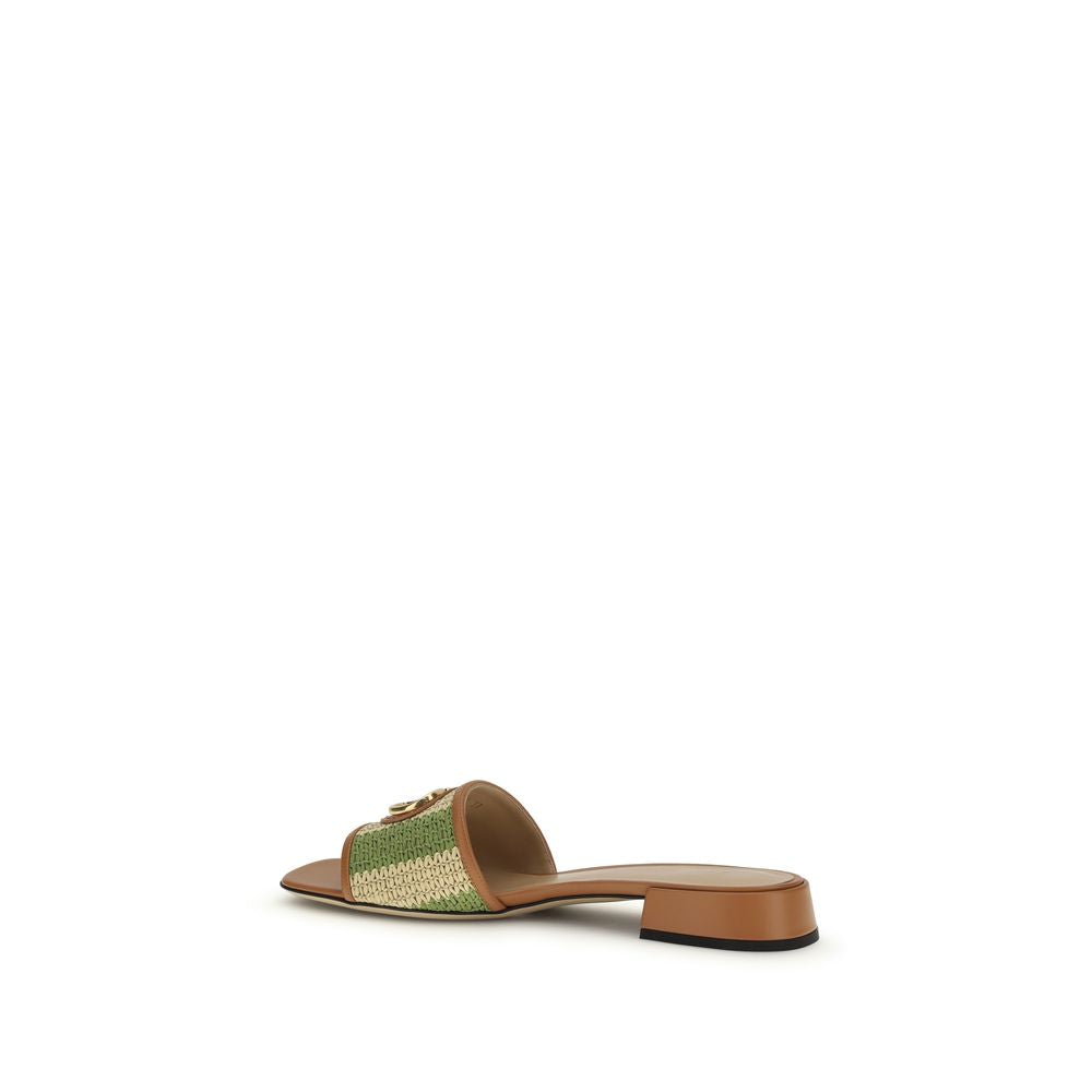 Multicolor Calf Leather Bos Taurus Sandals