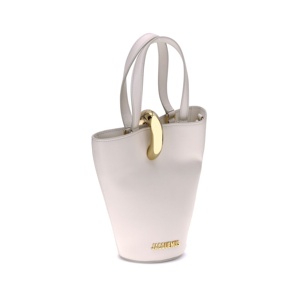 Beige Calf Leather Bos Taurus Shoulder Bag