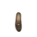 Brown Calf Leather Bos Taurus Slip-On Loafers