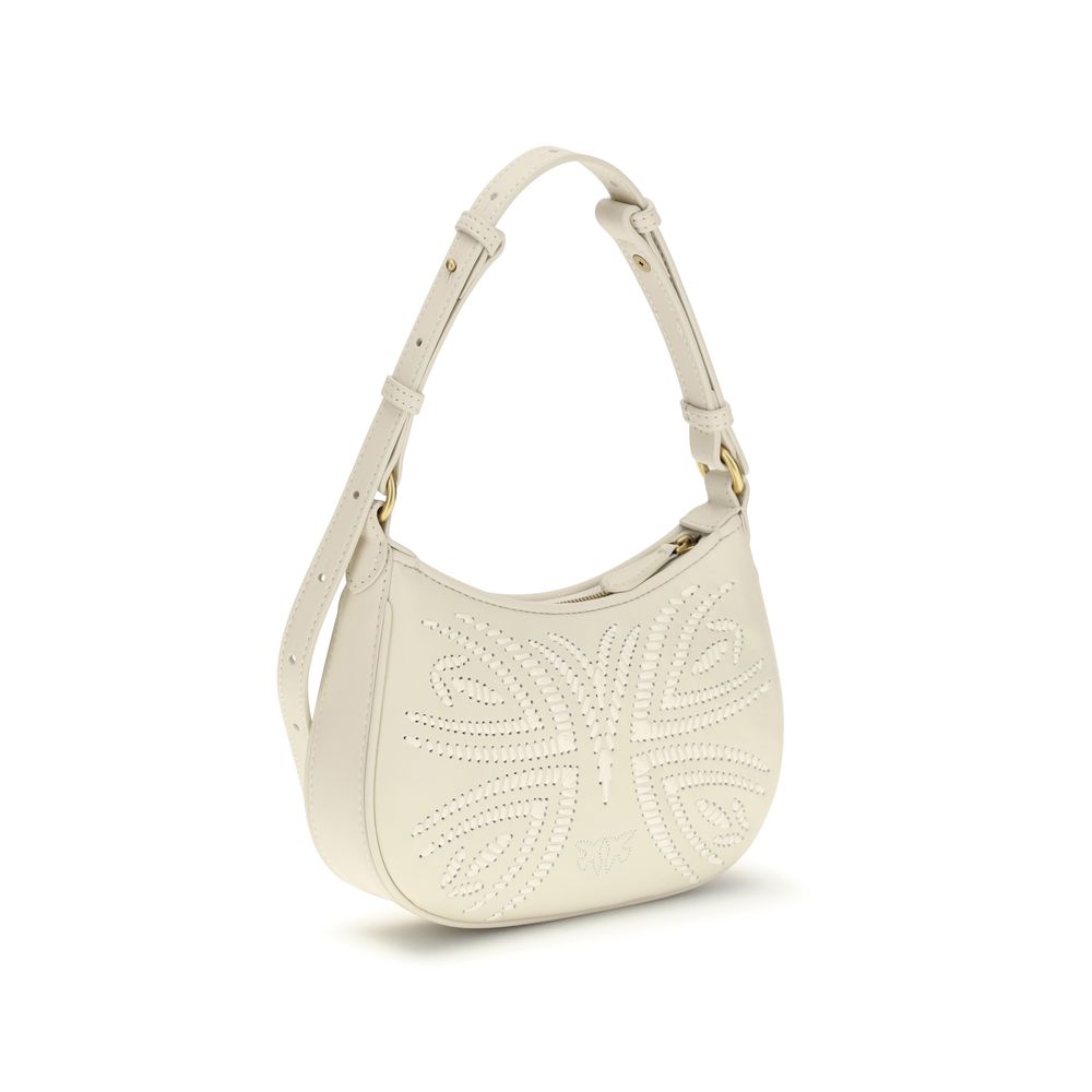 White Calf Leather Bos Taurus Shoulder Bag