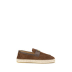 Brown Calf Leather Bos Taurus Espadrilles