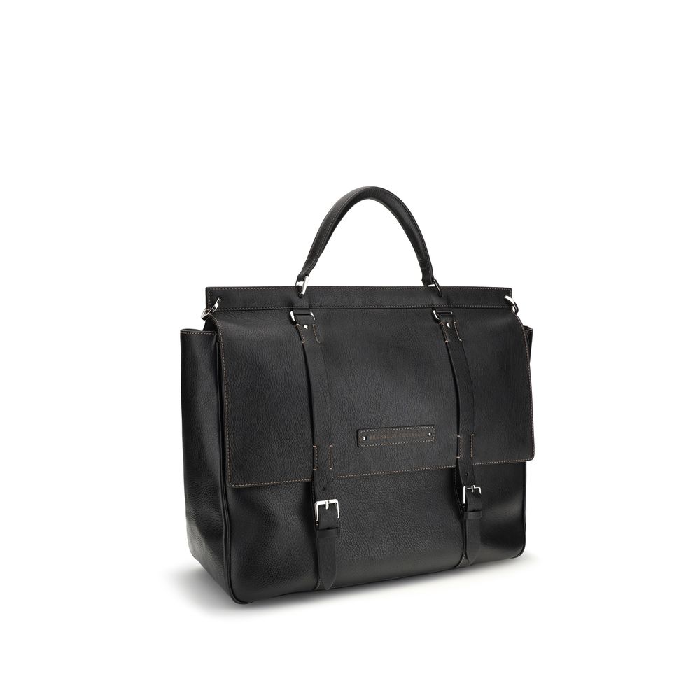 Black Calf Leather Bos Taurus Shoulder Bag