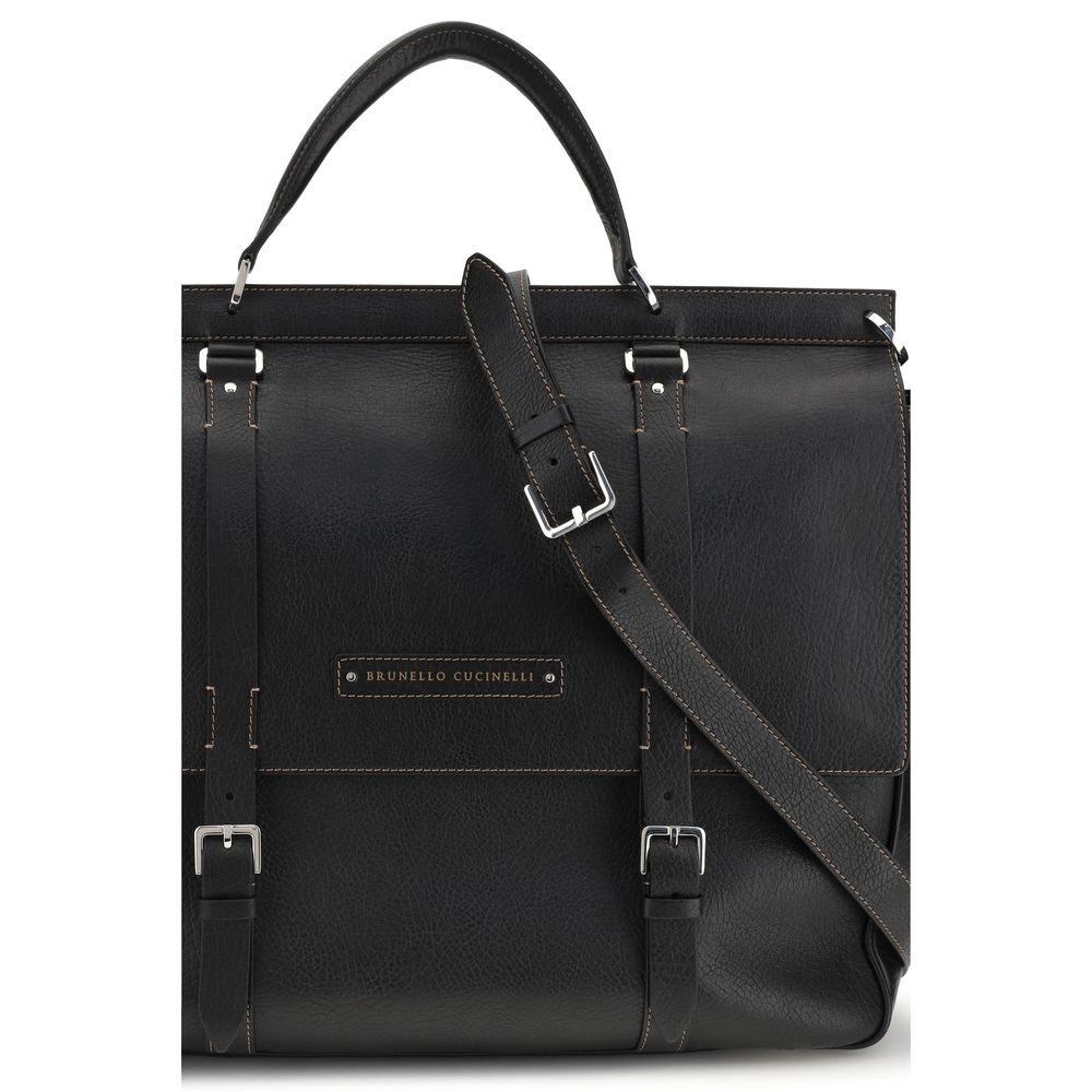 Black Calf Leather Bos Taurus Shoulder Bag