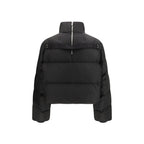 Black Polyester Full-Length Jacket