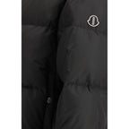 Black Polyester Full-Length Jacket