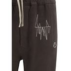 Brown Cotton Athletic Pants