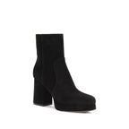 Black Calf Leather Bos Taurus Ankle Boots