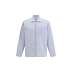 Blue Polyamide Pattern Shirt