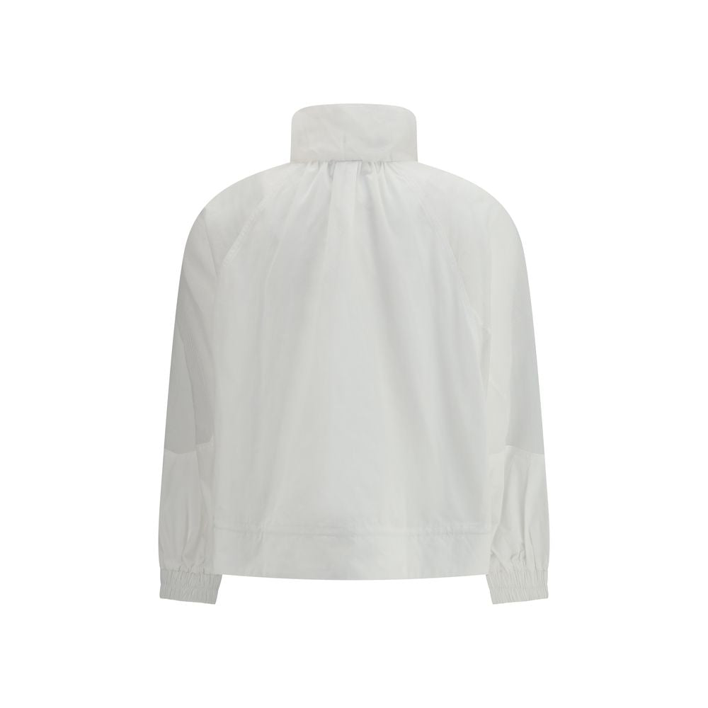 White Polyester Shell Jacket