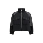 Black Polyester Shell Jacket