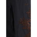 Black Cotton Casual Pants