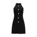 Black Viscose Cocktail Dress
