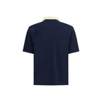 Blue Cotton Polo Shirt