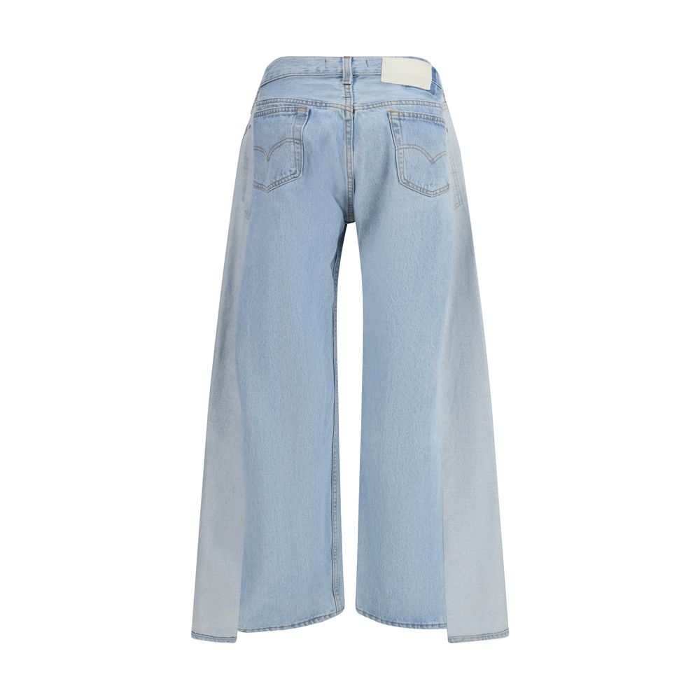 Blue Cotton Jeans Denim